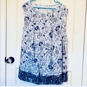 J. Jill Paisley Floral Tank